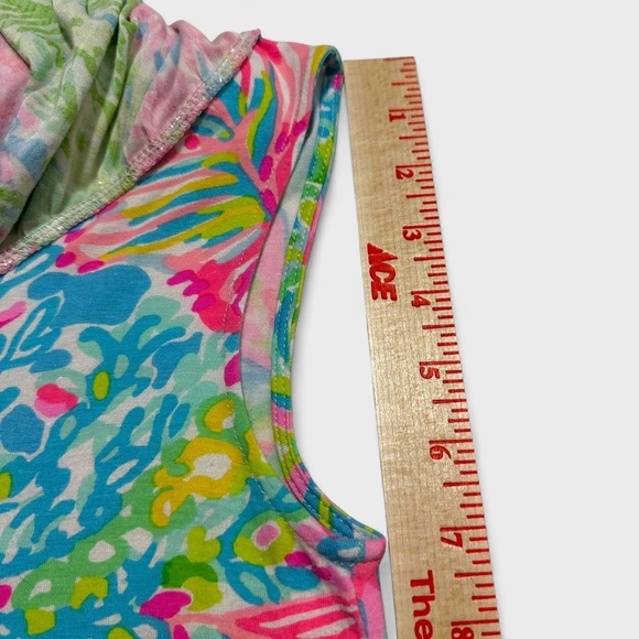Lilly Pulitzer Top Women’s Small Multicolor Neveah One-Shoulder Ruffle Floral - Picture 8 of 11